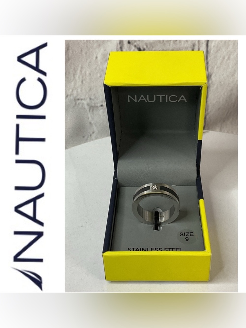🌟🌟 Nautica Silver Men's Stainless Steel Ring